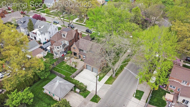 1301 Bishop Rd, Grosse Pointe Park, MI 48230 - aerial view of residential area