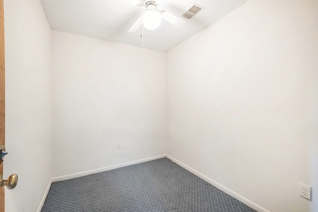 6093 Porter Rd, Grand Blanc, MI 48439 - carpeted empty room featuring baseboards, a ceiling fan, and visible vents