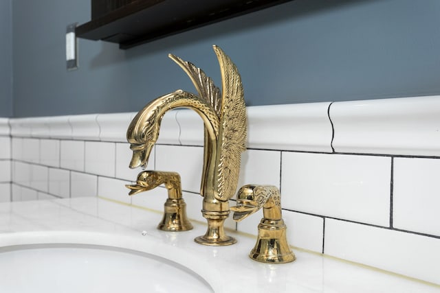 details featuring a sink