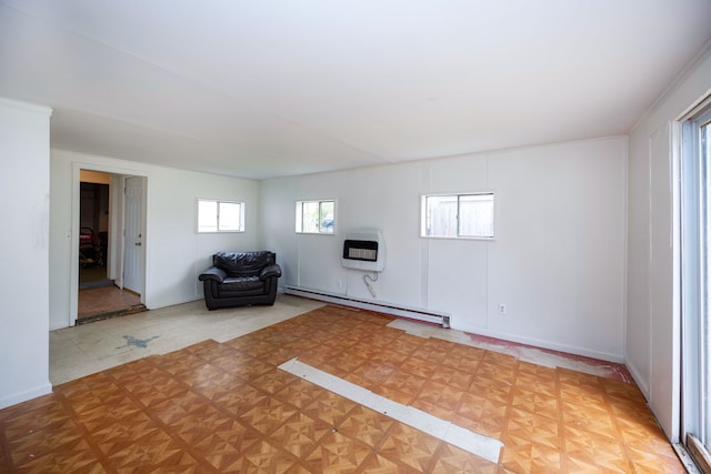 137 W Sheffield Ave, Pontiac, MI 48340 - unfurnished room featuring heating unit and baseboard heating