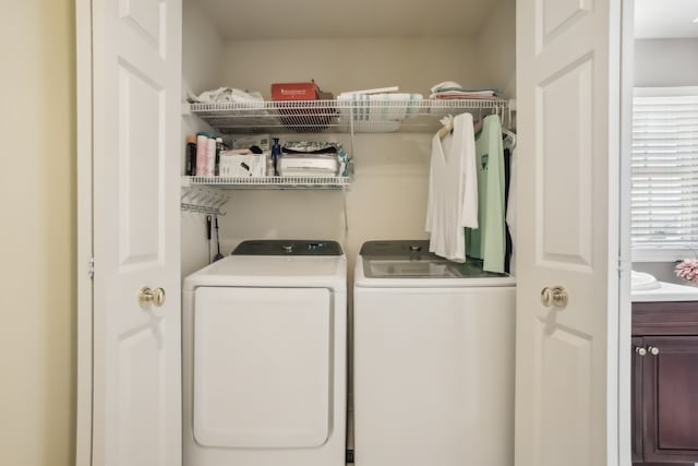 29044 Thistle Ln, Harrison Township, MI 48045 - laundry room with independent washer and dryer and laundry area