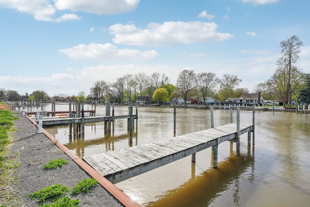 29044 Thistle Ln, Harrison Township, MI 48045 - view of dock with a water view