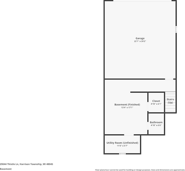 29044 Thistle Ln, Harrison Township, MI 48045 - floor plan