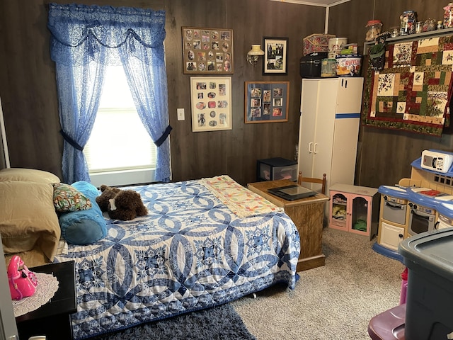bedroom with carpet floors