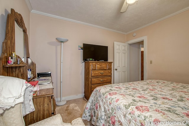 1849 Thelma Ave SE, Grand Rapids, MI 49507 - bedroom with crown molding, a ceiling fan, and baseboards