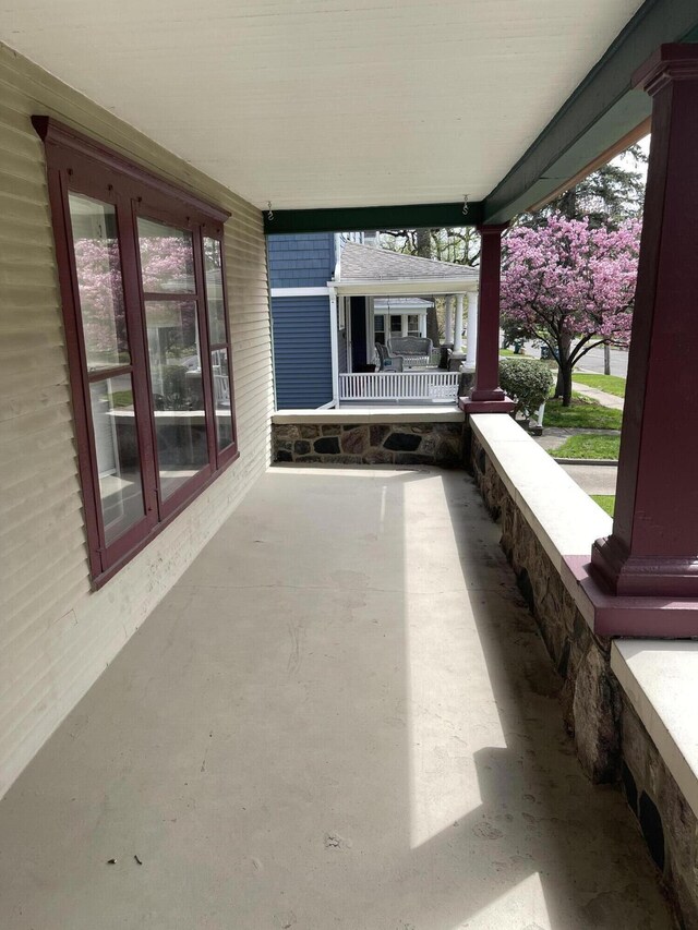 view of patio with covered porch