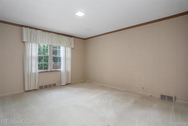 830 Jonathan Ln, Bloomfield Hills, MI 48302 - carpeted empty room with ornamental molding and baseboards