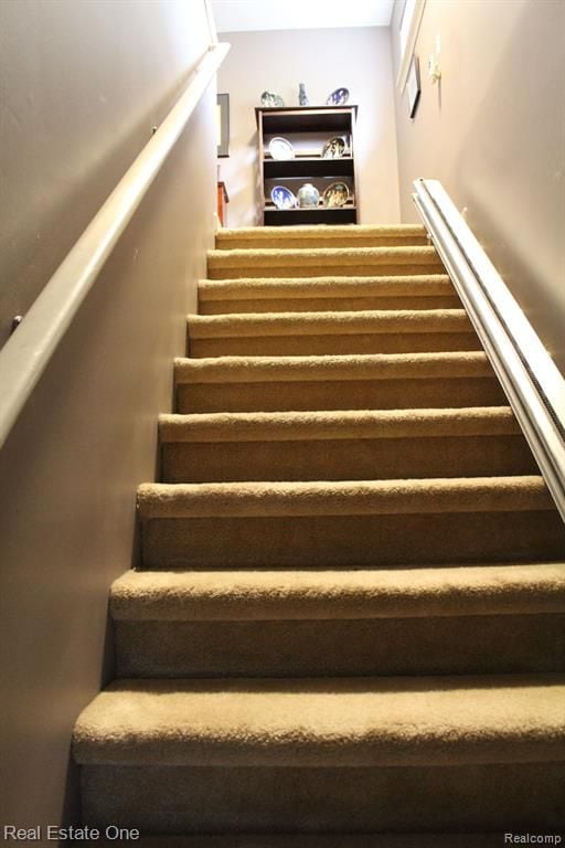 view of stairway
