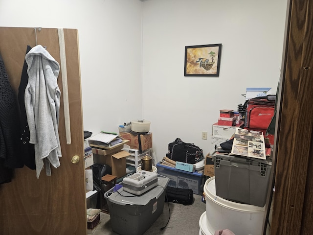 view of storage
