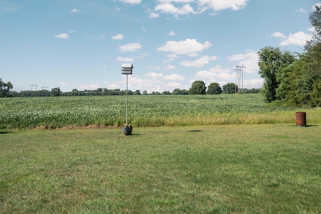 view of landscape featuring a rural view