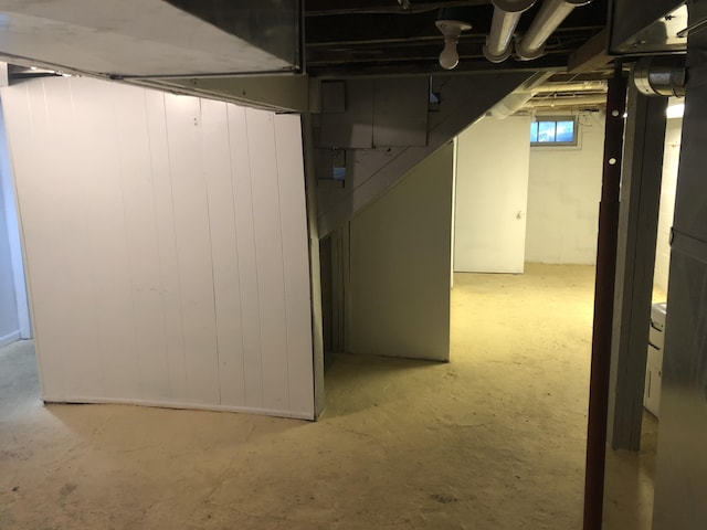 view of below grade area