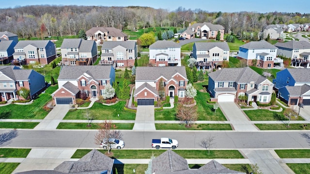 birds eye view of property featuring a residential view