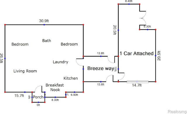 968 N Wilder Rd, Lapeer, MI 48446 - room layout