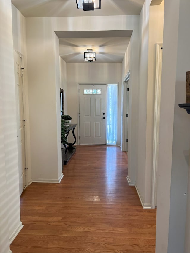 1082 Paddock Dr Unit 78, South Lyon, MI 48178 - foyer entrance with baseboards and light wood-style flooring
