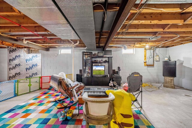 view of basement