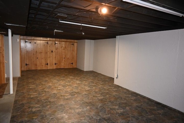 17518 Koester St, Riverview, MI 48193 - finished basement with stone finish floors