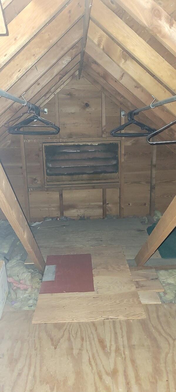 view of attic