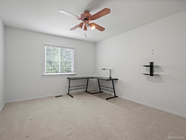 5620 Eastman Blvd, West Bloomfield, MI 48323 - unfurnished office featuring carpet floors, ceiling fan, and baseboards