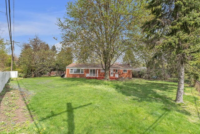 27610 Denmar Dr, Warren, MI 48093 - view of yard featuring fence