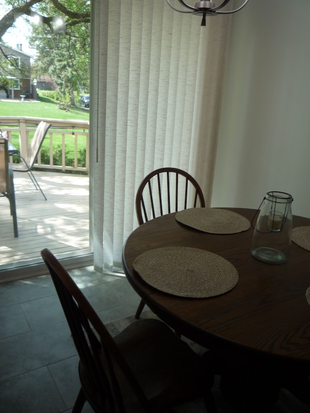 view of dining space