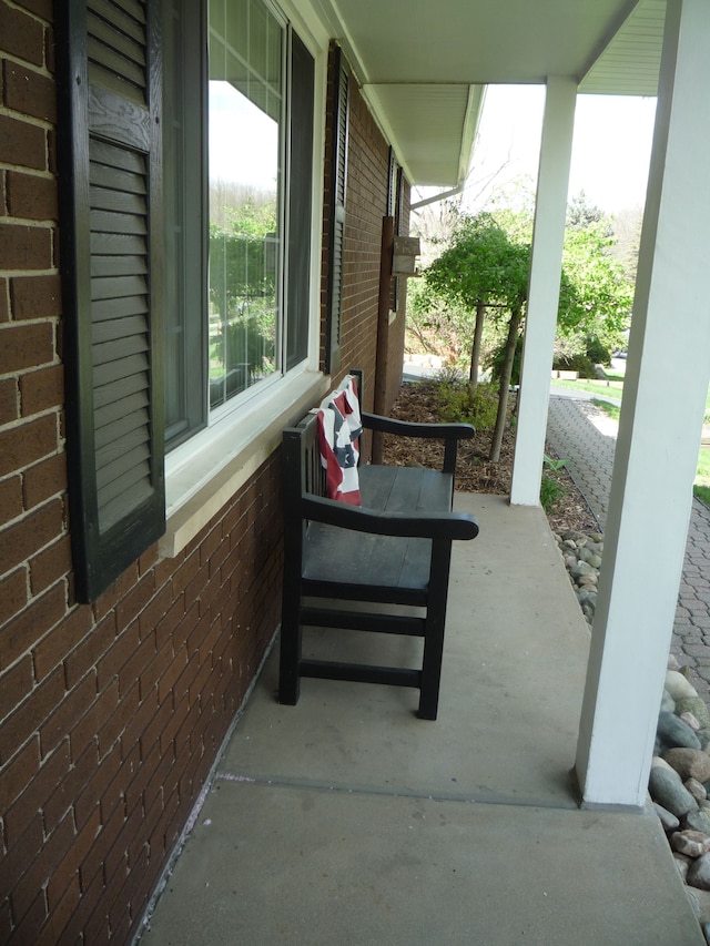 view of patio / terrace with a porch
