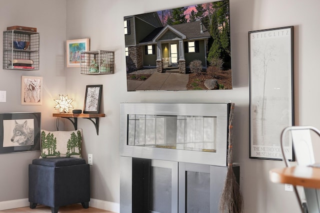 interior space with baseboards