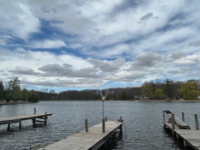757 E Sidney Rd, Stanton, MI 48888 - dock area featuring a water view