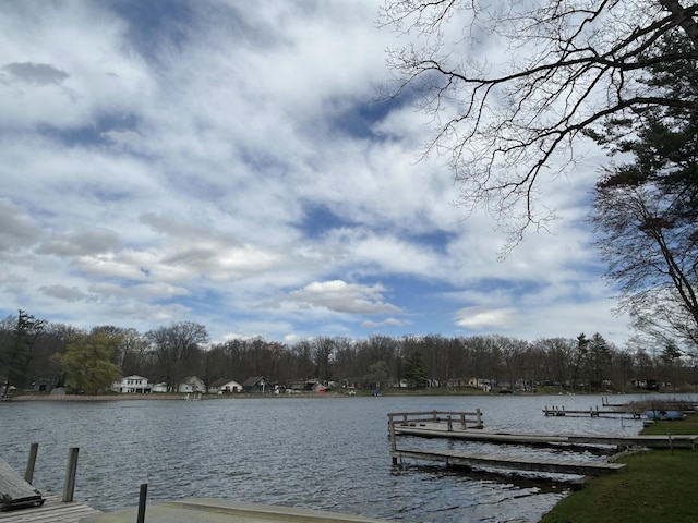 757 E Sidney Rd, Stanton, MI 48888 - dock area featuring a water view