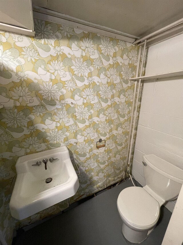 bathroom featuring toilet