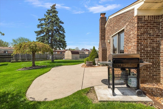 view of patio with fence