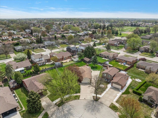 aerial view featuring a residential view