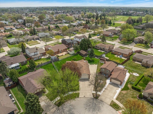 drone / aerial view featuring a residential view