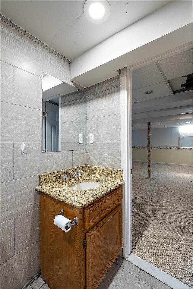 bathroom featuring vanity