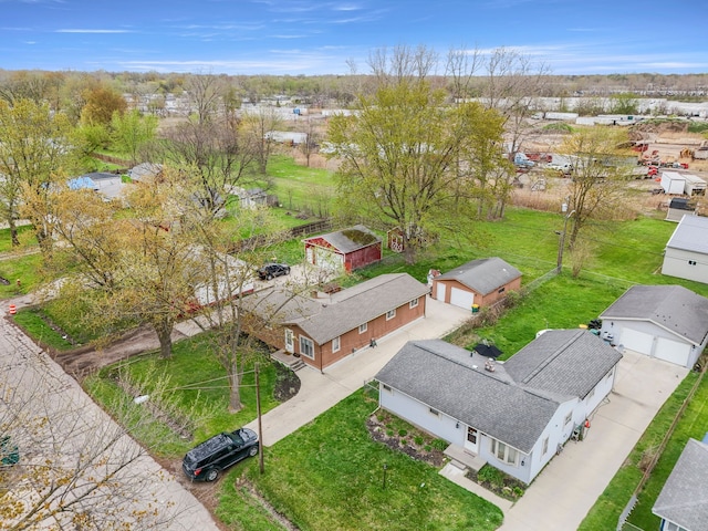 birds eye view of property featuring a residential view