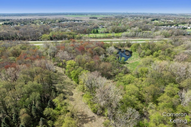 aerial view with a view of trees