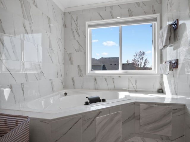 7136 N Meadows Trl, Dexter, MI 48130 - bathroom with a bath