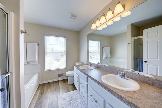 full bathroom featuring a sink and visible vents