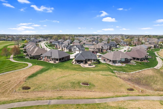 drone / aerial view with a residential view