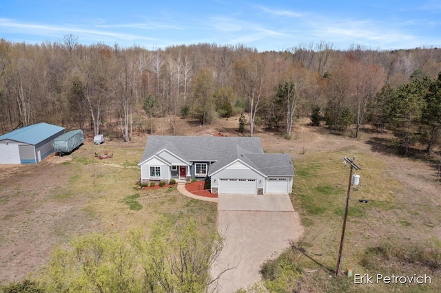 581 Cumings Ct NW, Sparta, MI 49345 - bird's eye view featuring a view of trees