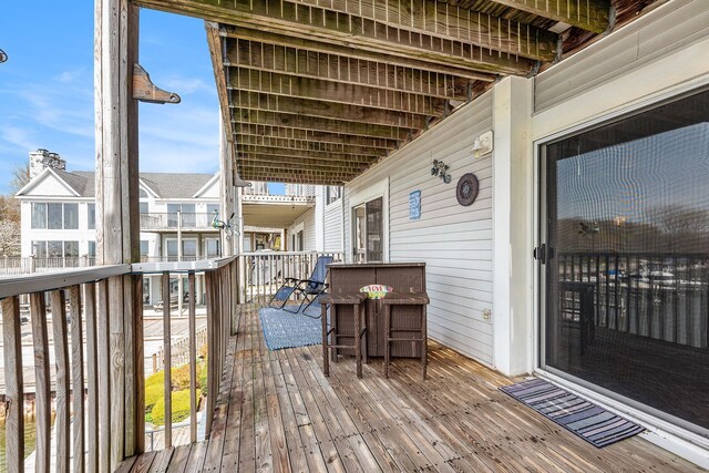 view of deck