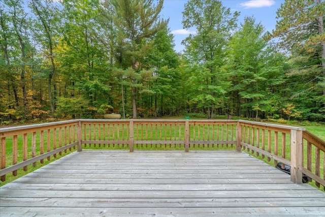 4335 Kings Corner Rd, Glennie, MI 48737 - view of wooden terrace