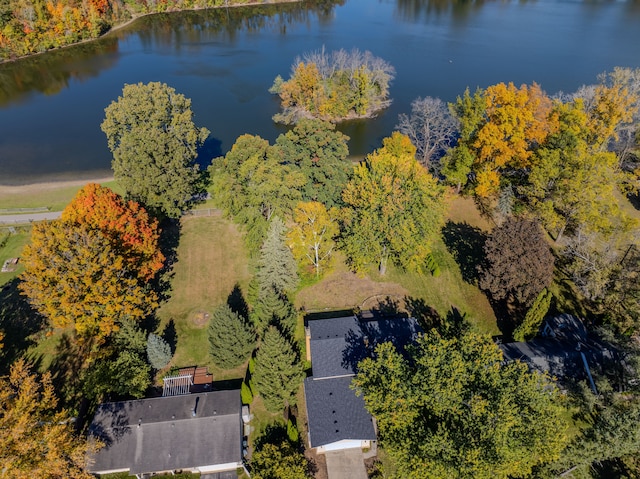 711 Sylvanwood Dr, Troy, MI 48085 - birds eye view of property featuring a water view