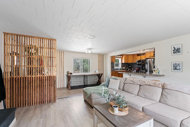 8119 N Dort Hwy, Mount Morris, MI 48458 - living room featuring light wood finished floors