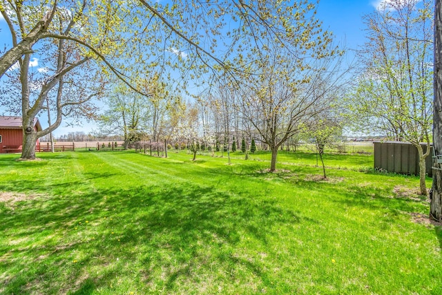 8531 S Waldron Rd, Pittsford, MI 49271 - view of yard with fence