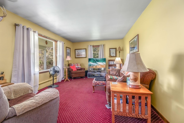 8531 S Waldron Rd, Pittsford, MI 49271 - living area featuring carpet floors and a wealth of natural light