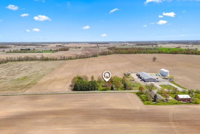 8531 S Waldron Rd, Pittsford, MI 49271 - bird's eye view with a rural view