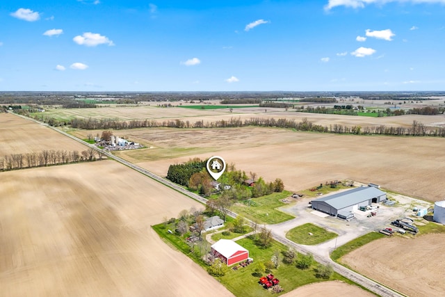 8531 S Waldron Rd, Pittsford, MI 49271 - bird's eye view with a rural view