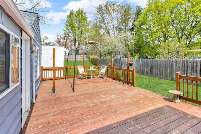 2408 Cobb Rd, Jackson, MI 49203 - deck featuring a gazebo