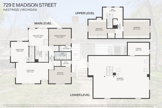 729 E Madison St, Hastings, MI 49058 - plan