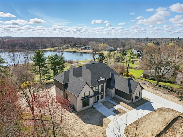 3281 Chickering Ln, Bloomfield Hills, MI 48302 - view from above of property featuring a nearby body of water